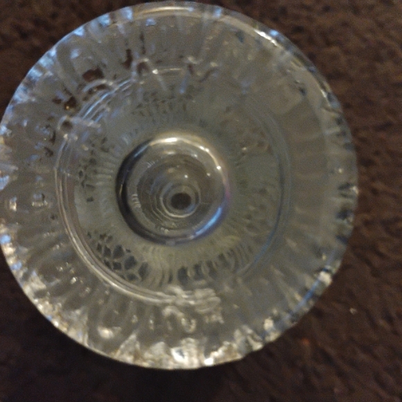 VINTAGE ADAM GLASS/  CRYSTAL EMPTY PERFUME BOTTLE,  MADE IN  ITALY! - Picture 9 of 14